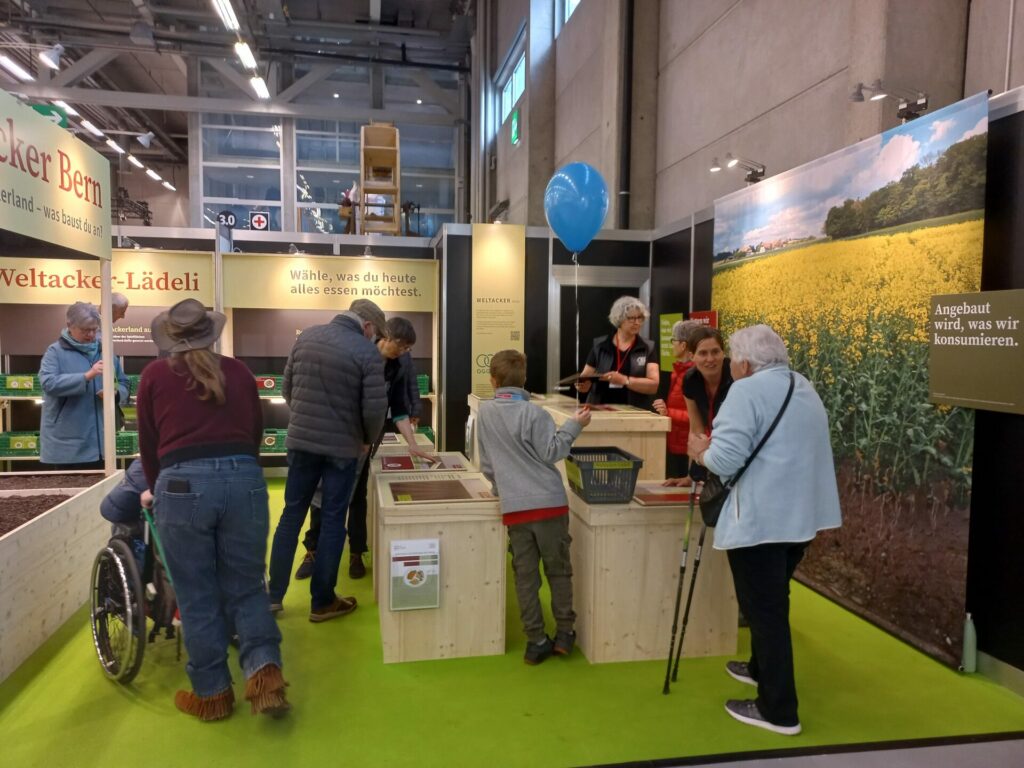 Infostand "Weltacker-Lädeli" an der BEA-Expo in Bern.